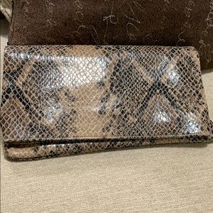 ALFANI Snake Skin Pattern Bag Clutch